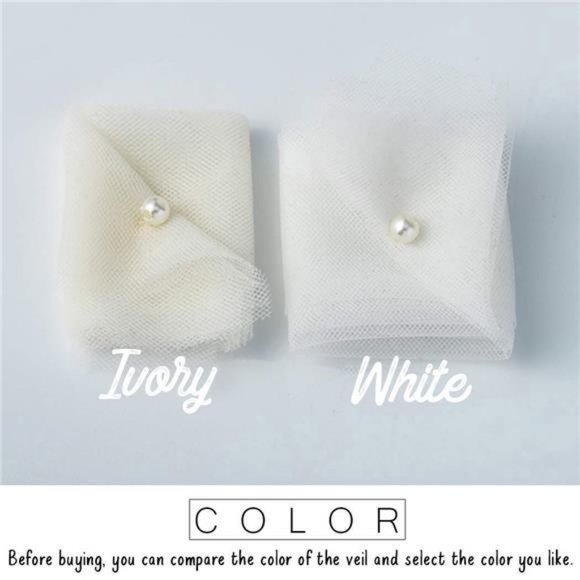 Cathedral Wedding Veil 1 Tier Lace Applique Bridal Veil with Comb (Ivory) - Picture 2 of 8